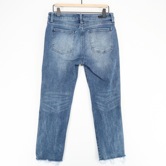 Kut From The Kloth Reese‎ Jeans Womens 6 High Rise Ankle Straight Leg Fray Hem - Picture 3 of 10
